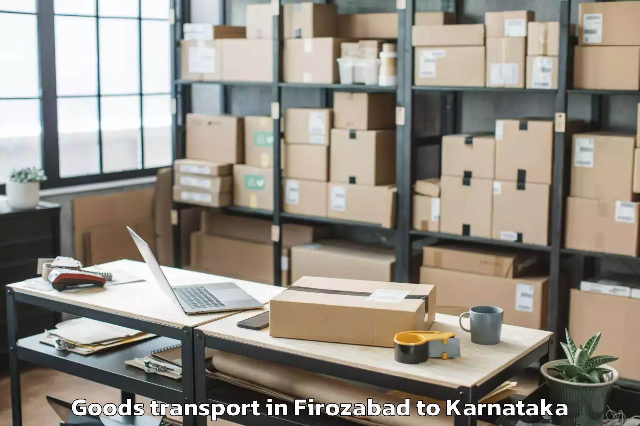 Firozabad to Karnataka State Rural Developm Goods Transport Booking